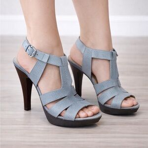 Nine West Elegant Gray Women's Heels Size 9.5